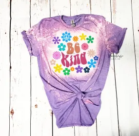 Be Kind Floral Hippie Retro Shirt