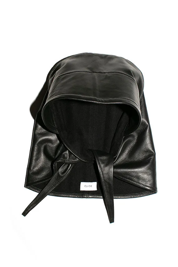 Black Lambskin Bonnet