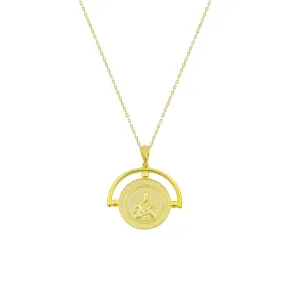 Coin Pendant Icon Necklace