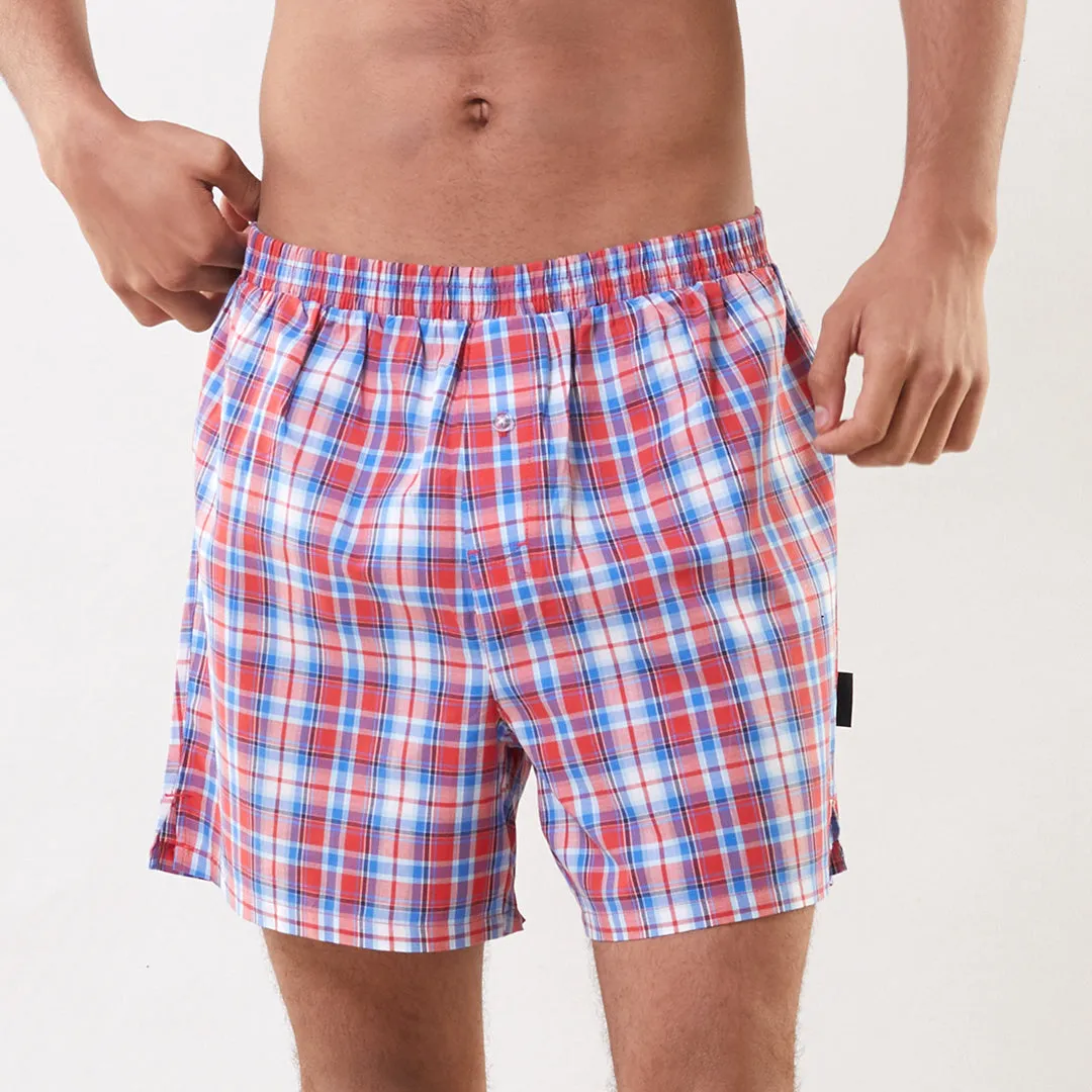 Comfy Lounge Red Summer checks