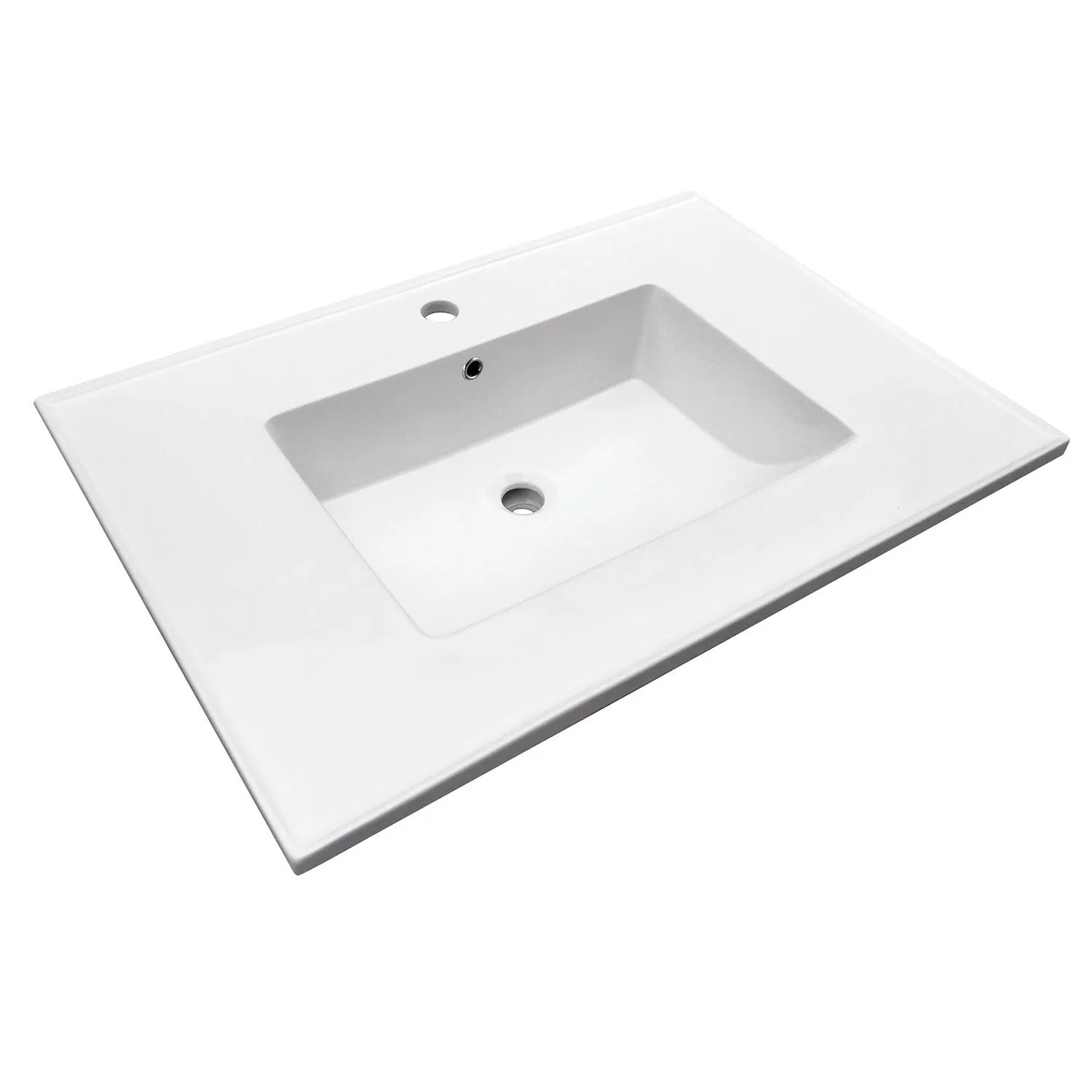 Continental LBT312271 31-Inch Ceramic Vanity Sink Top, White