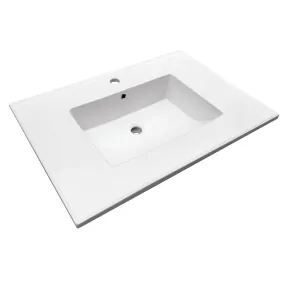 Continental LBT312271 31-Inch Ceramic Vanity Sink Top, White