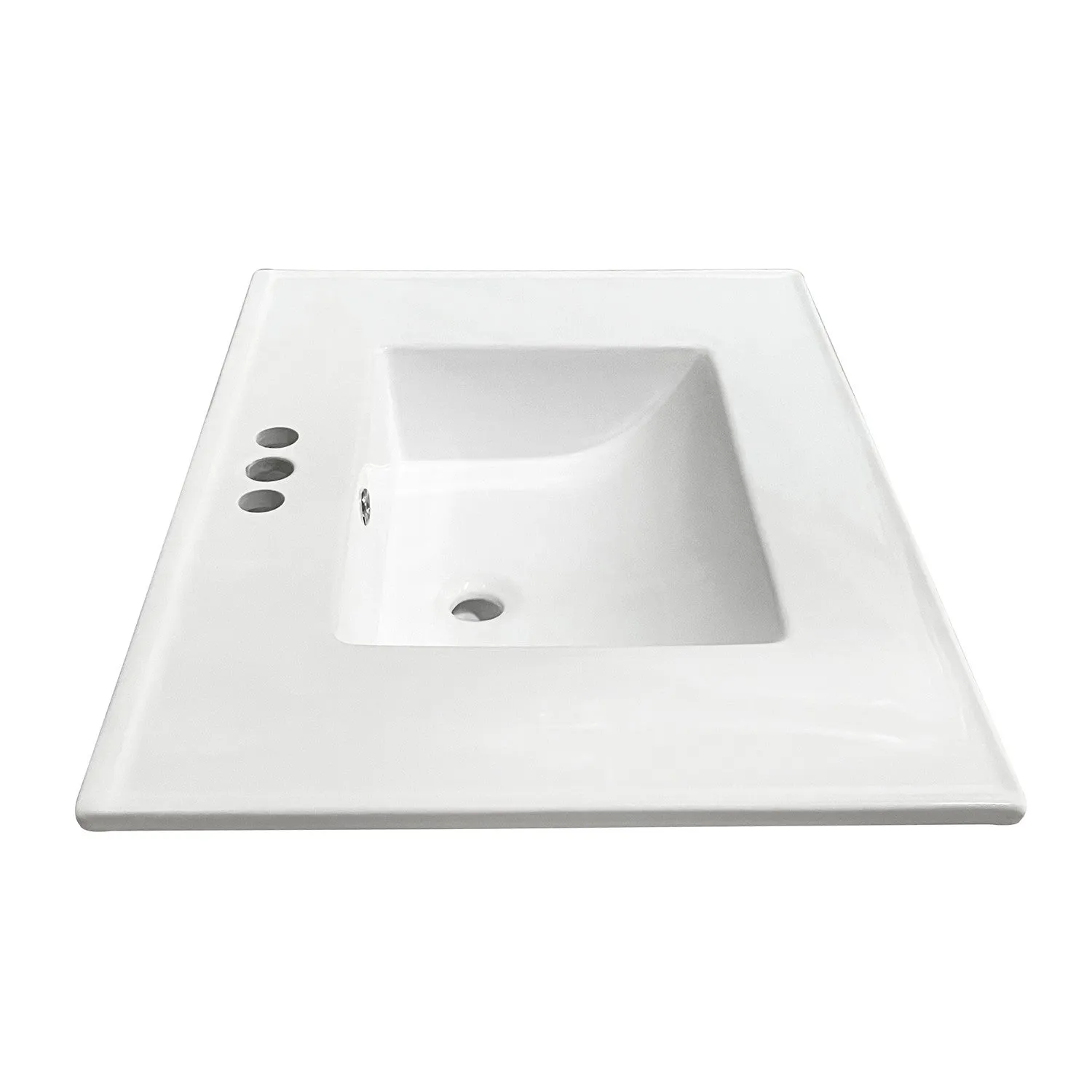 Continental LBT31227W34 31-Inch Ceramic Vanity Sink Top, White