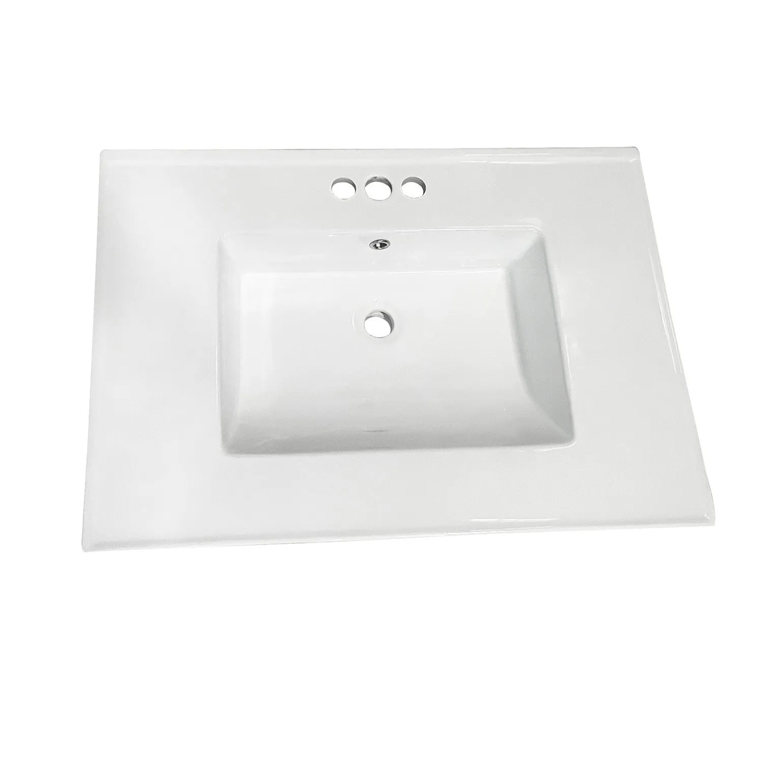 Continental LBT31227W34 31-Inch Ceramic Vanity Sink Top, White