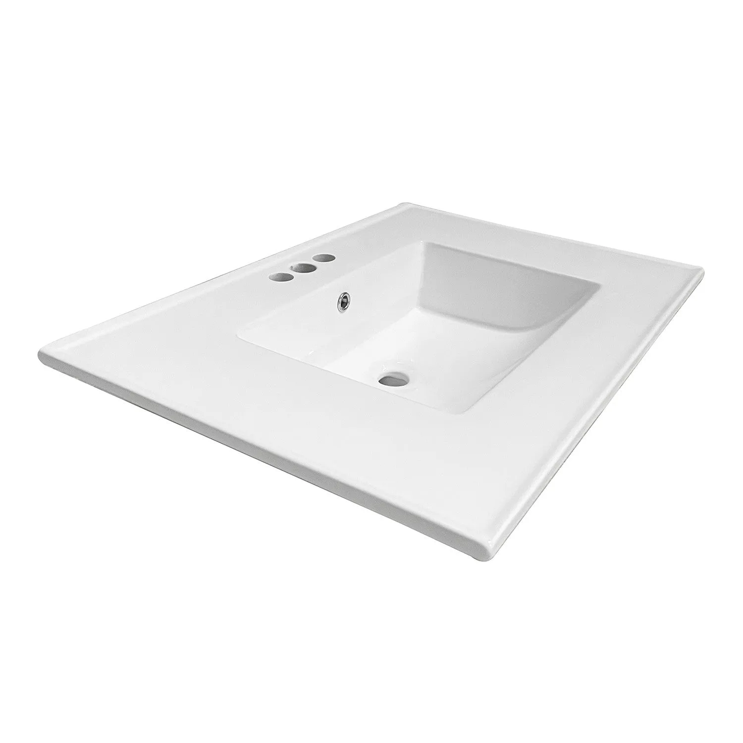 Continental LBT31227W34 31-Inch Ceramic Vanity Sink Top, White