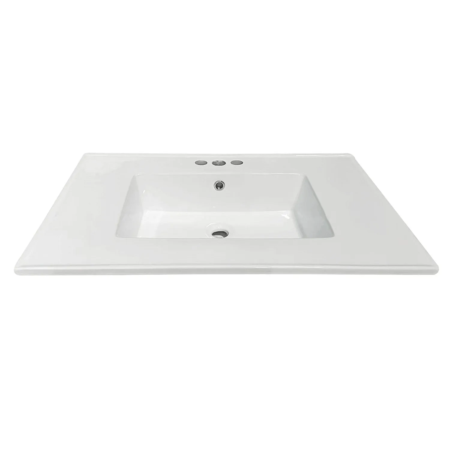 Continental LBT31227W34 31-Inch Ceramic Vanity Sink Top, White