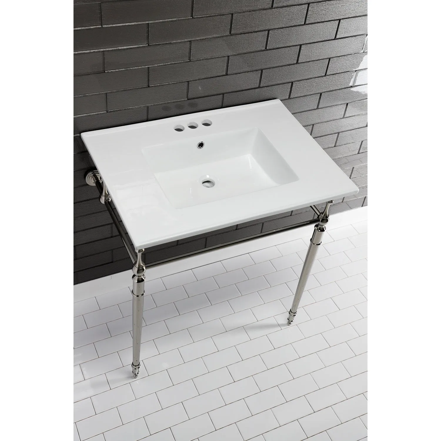 Continental LBT31227W34 31-Inch Ceramic Vanity Sink Top, White