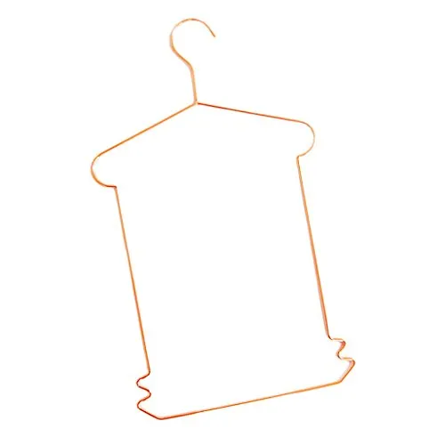 D DOLITY Non Slip Dress Skirt Hangers Trousers Hangers Clothes Coat Pants,42cm,Modern Non-Slip & Space Saving Design Excellent for Men and Women - Rose Gold