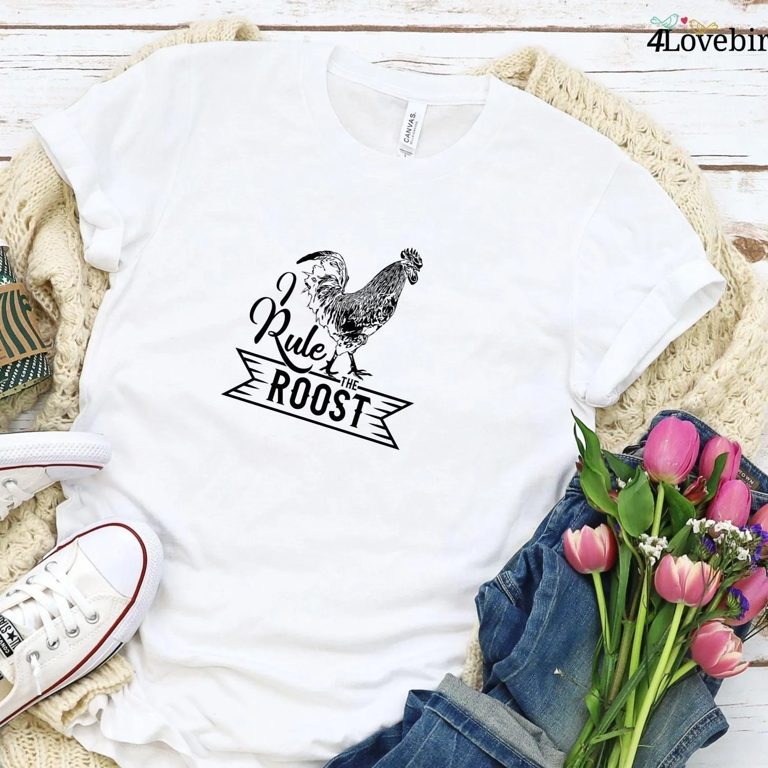 Humorous Matching Outfits - Rooster Duo - Perfect Couple's Gift - Adorable Valentine Set