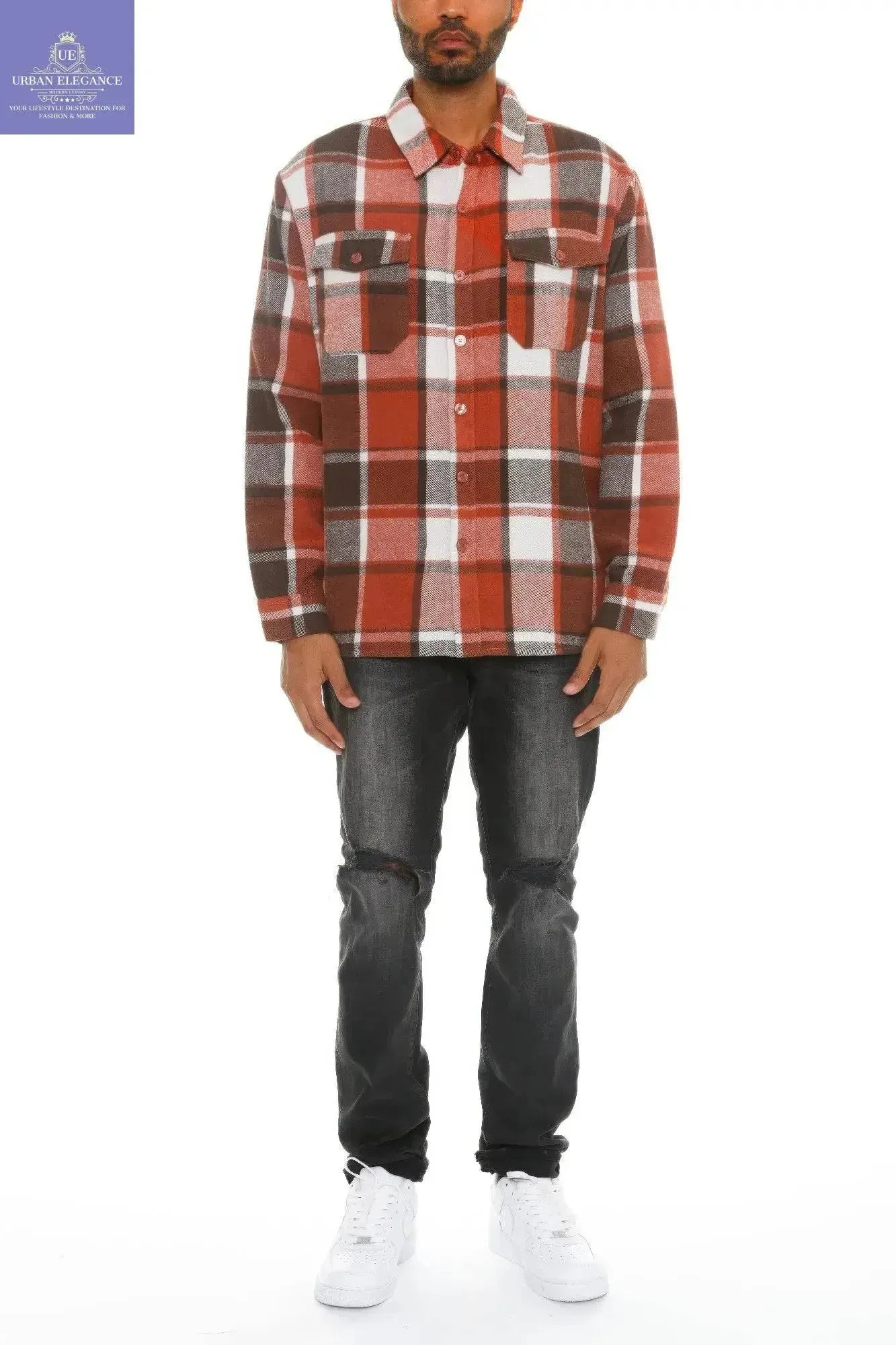 Men's Cozy Checkered Flannel Shacket