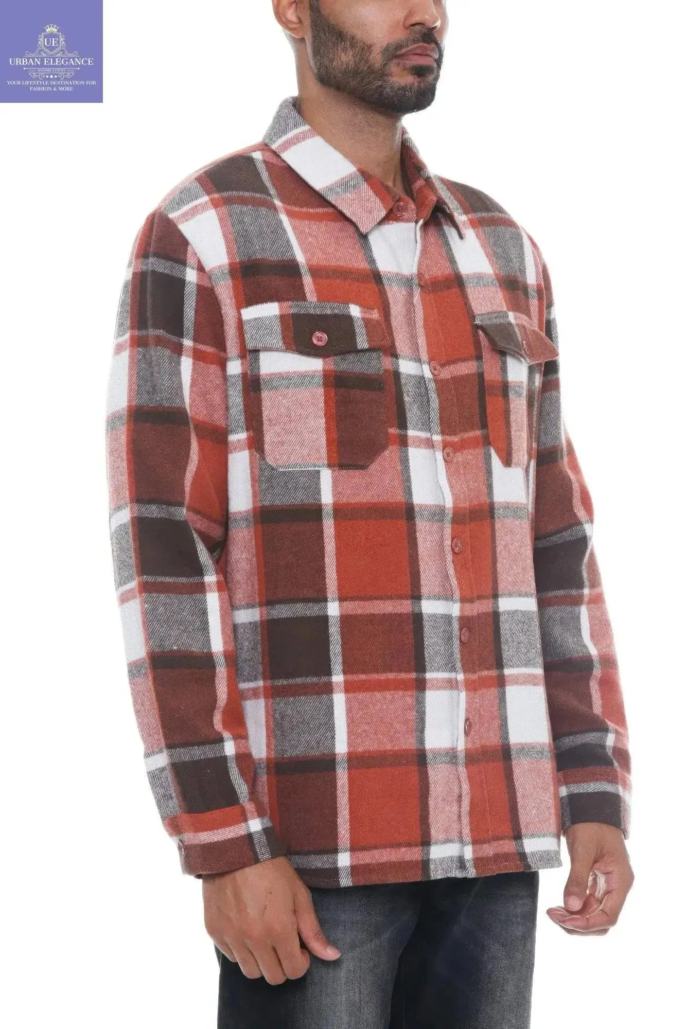 Men's Cozy Checkered Flannel Shacket