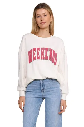 Oversized Weekends Sweatshirt