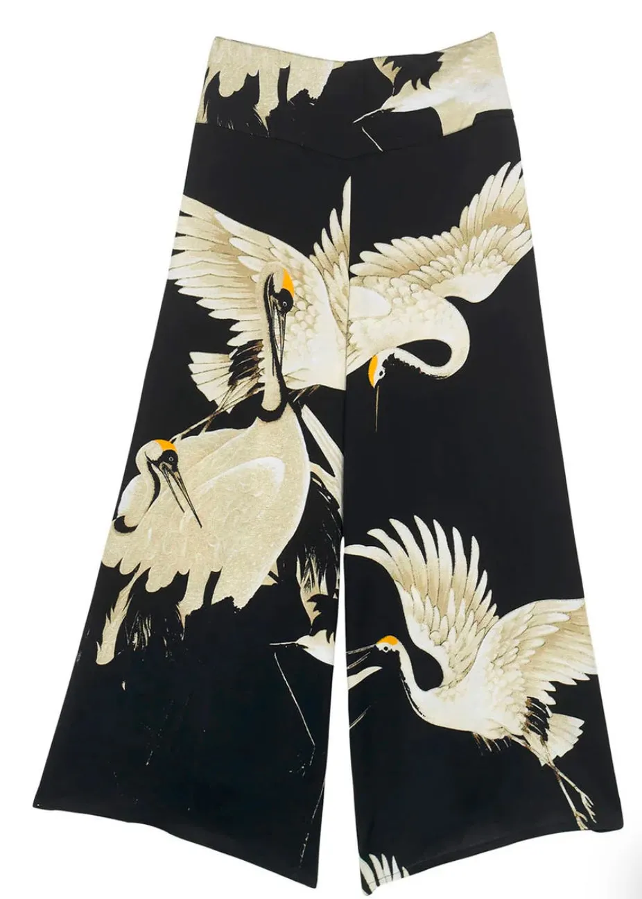 Palazzo Pants - Stork Black