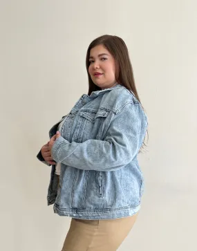 Plus Size Essential Denim Jacket