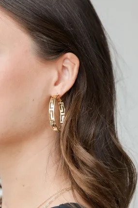 Teagan Gold Hoop Earrings