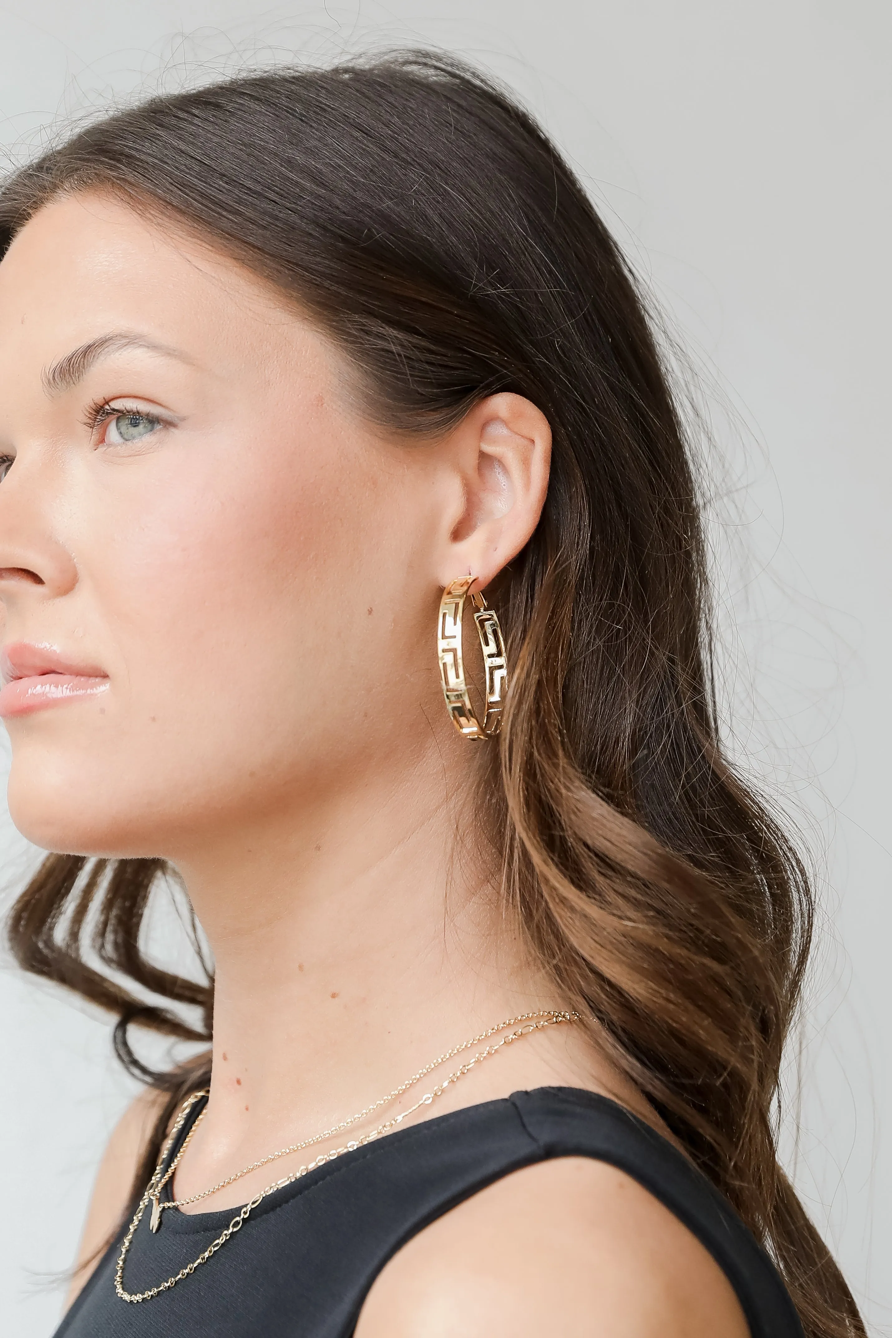 Teagan Gold Hoop Earrings